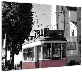 Üveg kép - Villamos (70x50 cm)