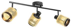 Ipari reflektor fekete arannyal 3-lámpás - Kayden