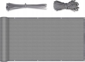 Erkélyvédő Szőnyeg 120 x 500 CM Antracit Hdpe