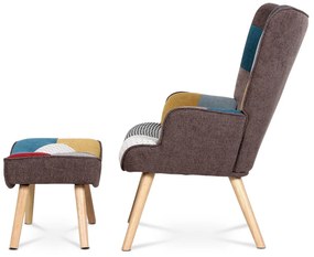 Fülkés fotel PW2, patchwork