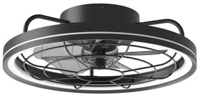 Aigostar B.V. Aigostar - LED Dimmelhető mennyezeti ventilátor LED/40W/230V 2700-6500K + távirányító fekete AI1948