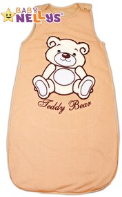 baby nellys teddy mackós hálózsák - barna, újszülöttkortól