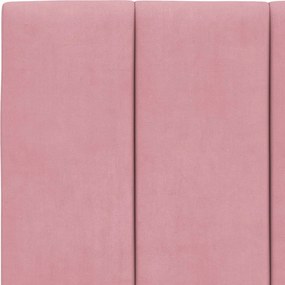 rózsaszín bársony fejtámla párna Hanko 100 cm
