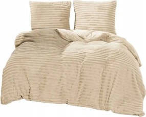 Ágyneműhuzat 160x200 mikroszálas "mackó" Cotton World vastag 3 részes bézs ajándék