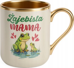 Prémium Bögre Arany Ekrü Anyák napja Ajándék Békás Anya
