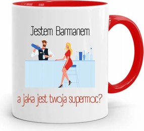 Piros Bögre Csaposnak Csapos Vagyok Ajándék fényképes nyomattal