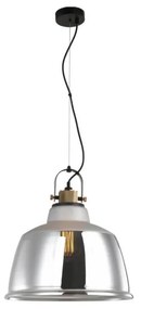 Klausen 111019 - Csillár zsinóron ASGARD 1xE27/11W/230V ezüst