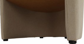 Klub fotel, bézs anyag, CUBA