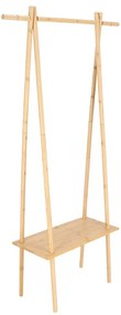 Beltéri bambusz virágtartó állvány, 82 x 28 x 155 cm