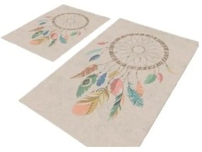 Bézs fürdőszobai kilépő szett 2 db-os 60x100 cm – Mila Home