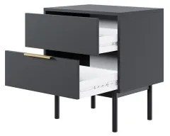 ELI fekete éjjeliszekrény