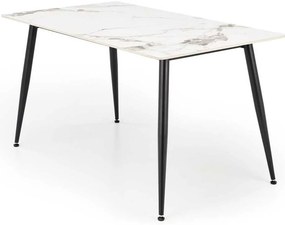 Webster étkezőasztal 140 cm, márvány / fekete