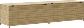 vidaXL vegyes bézs polyrattan kerti tárolóláda 469 L