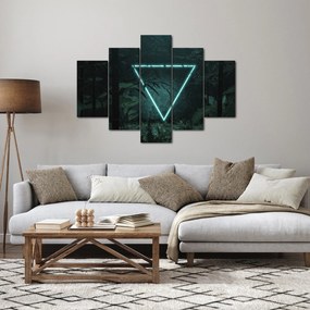 Kép - Neon háromszög a dzsungelben (150x105 cm)