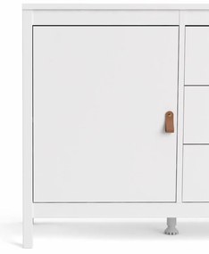 Tvilum Fehér tálalószekrény 3 fiókkal SALOMO