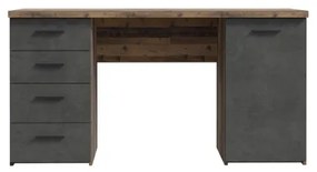 Íróasztal ARENO barna/grafit