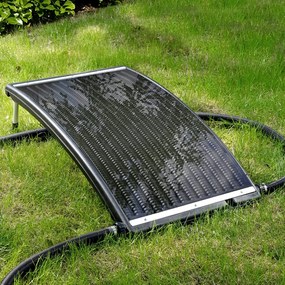 monzana® Napelem vízmelegítéshez 112x55x14 cm - antracit
