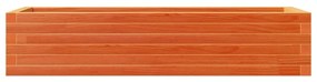 viaszbarna tömör fenyőfa kerti virágláda 110x40x23 cm