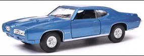 Fém autómodell - Nex 1:34 - 1969 Pontiac GTO Kék: kek