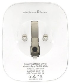 Gosund SP112 2xUSB intelligens WiFi aljzat, Tuya
