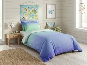 Pamut ágynemű OMBRE kék Ágyneműhuzat mérete: 2 db 70 x 90 cm | 200 x 220 cm