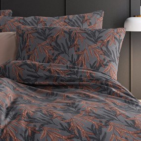 4Home Midnight Fern pamut ágyneműhuzat renforcé  , 140 x 200 cm, 70 x 90 cm