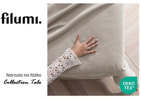 Bézs zsenília ágytakaró 220x240 cm Talo – Filumi