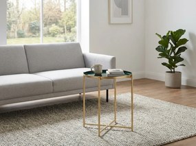 Kisasztal ELLA Ø 30 cm, aranyszínű