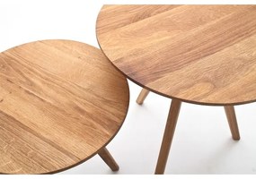 VEYLOR dohányzóasztal 2 darabos szett – tölgy