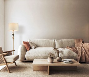 Italux klasszikus boho állólámpa moren antik bronz lazac színű itxfl-84678a-ab