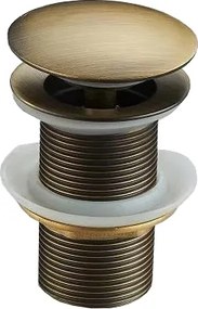 Mexen kerek klik-klak leeresztő, antik bronz - 79910-30