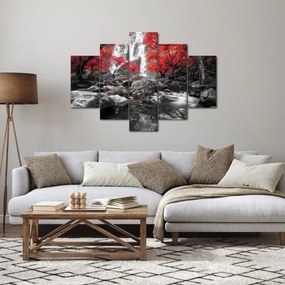 Kép - Vízesések az őszi tájban (150x105 cm)