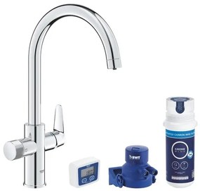 Mosogató csaptelep GROHE GROHE Blue Pure 2022 szűrővel króm 30593000