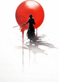 Poszter 42x59,4cm Magányos szamuráj