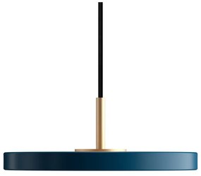 Petróleumkék LED függőlámpa fém búrával ø 15 cm Asteria Micro – UMAGE