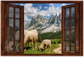 Poszterek 120x80 Hegyek Juh legeltetés