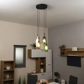 Globo 28048-4H - Csillár zsinóron LEVITO 4xE27/8W/230V