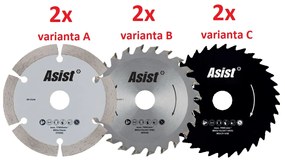 Szegmentált gyémánttárcsa AE5KR55DN-BMC-hez, 2db ASIST AE5A020