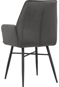 Antracitszürke étkezőszék szett 2 db-os Anzo – Støraa