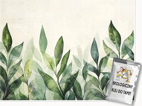 Fotótapéta Levelek Zöld Természet Flizelina Hálószoba Nappali Tapéta 400x280