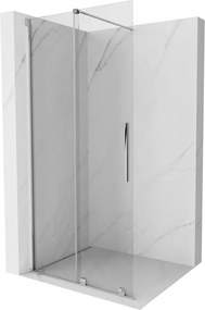 Mexen Velar Tolóajtós zuhanyfal Walk-in 70 x 200 cm, átlátszó 8 mm, króm - 871-070-000-03-01