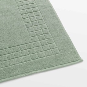 Goldea frottír fürdőszobai szőnyeg mozaika – zsályaszínű 50 x 70 cm