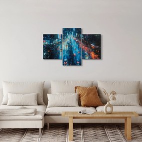 Kép - Nagyváros, olajfestmény (90x60 cm)