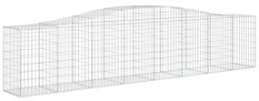 8 db íves horganyzott vas gabion kosár 400x50x80/100 cm