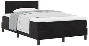 boxspring ágy matraccal fekete kis dupla bársony