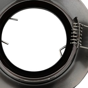 Beépített Spotlámpák 12 db Kerek GU10 Réz Ø90 mm Acél
