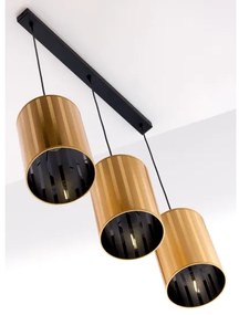 Jupiter 2092 - CORTINA zsinóros csillár 3xE27/15W/230V arany/fekete