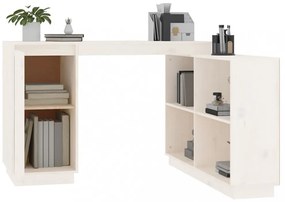 fehér tömör fenyőfa íróasztal 110x50x75 cm