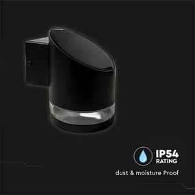 LED Kültéri napelemes fali lámpa LED/1W/3,7V 3000K IP54 1200 mAh fekete