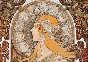 Fotótapéta Flizelin Hálószoba fal Zodiákus elegancia 312x219